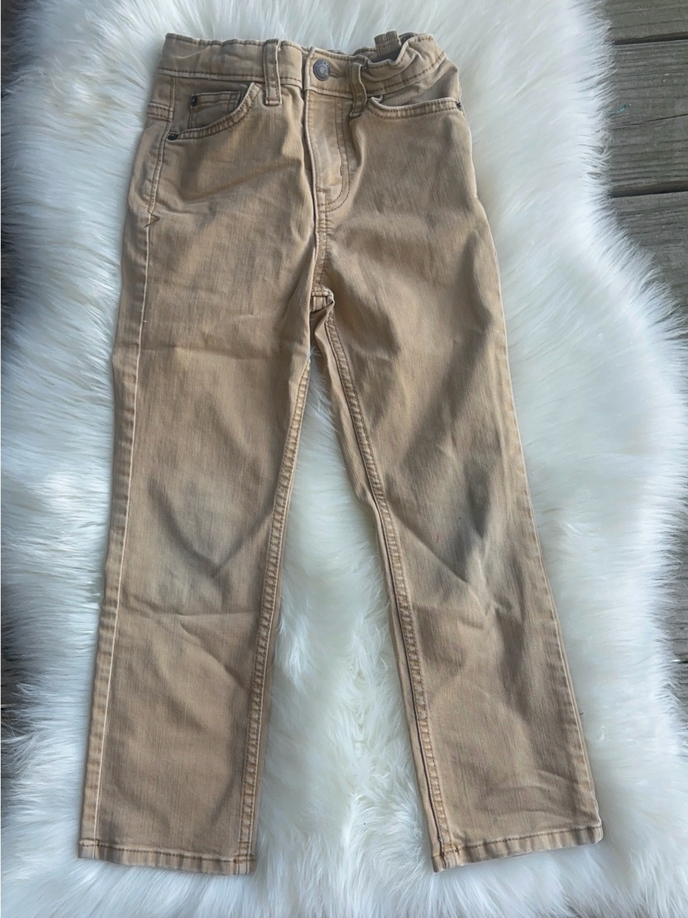 Cat & Jack Tan Kids Straight-Leg Jeans